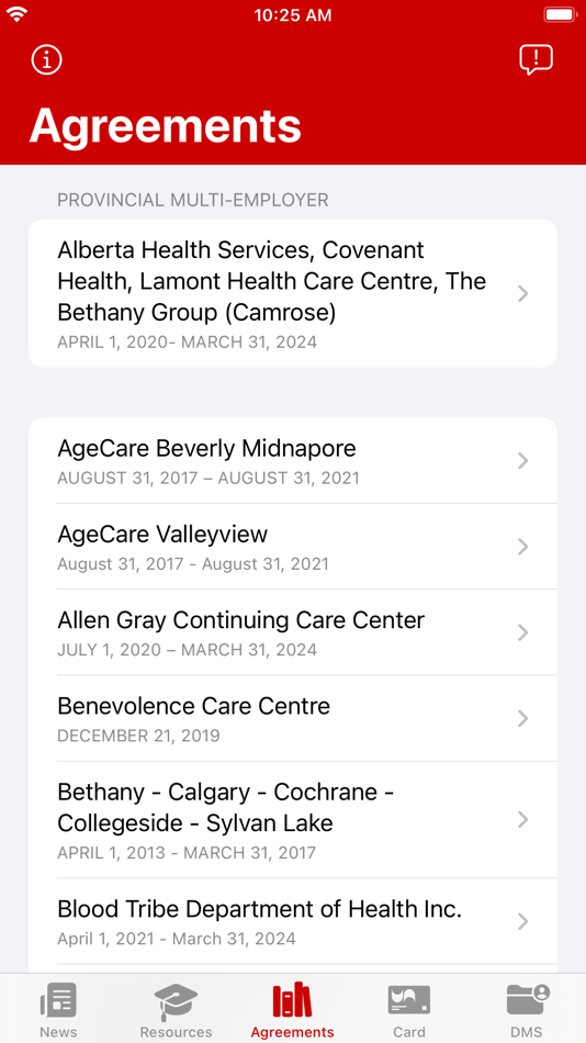 #5. UNA (iOS) 由: United Nurses of Alberta
