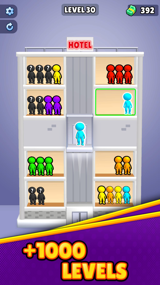 #1. Hotel Sort 3D Stickman Puzzle (iOS) 由: Jakub Szolomicki