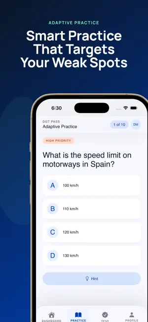 DGT Pass: Practice and Test screenshot 2