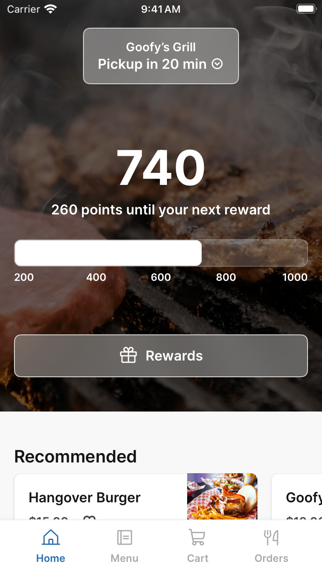 Goofy's Bar and Grill app screenshot