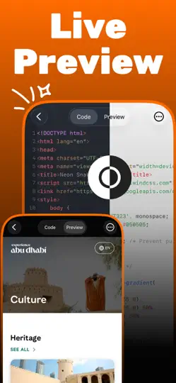 HTML Creator : Editor & Viewer iPhone Ekran Görüntüsü 2