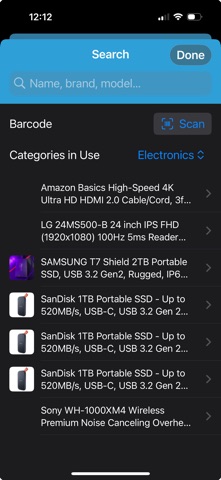 AssetManage ID-Home Inventory screenshot