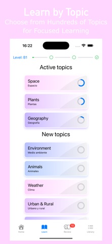 Spongy - Spanish Flashcards iPhone screenshot