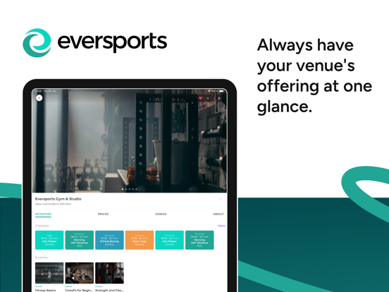 EVERSPORTS Book & Find Sports iPad screenshot 4 - Health & Fitness app