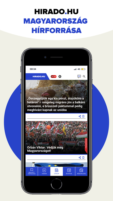 Screenshot #1 pour hirado.hu