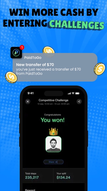 Paid To Walk: Step & Earn Cash screenshot-3