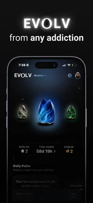 EVOLV: Sober Addiction Tracker screenshot 1