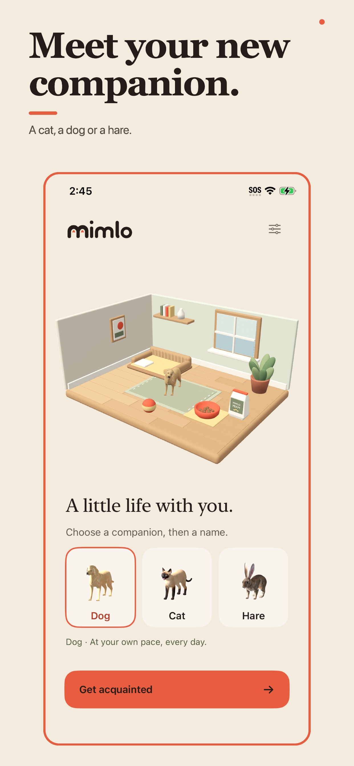 Screenshot 1 of Mimlo: Virtual Pet 3D