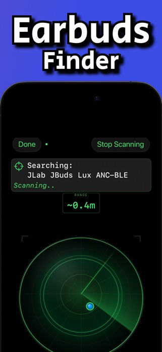 Find lost earbuds with BLE scanner