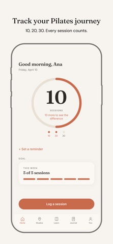 Reforma: Pilates Tracker Screenshot 2 of 6