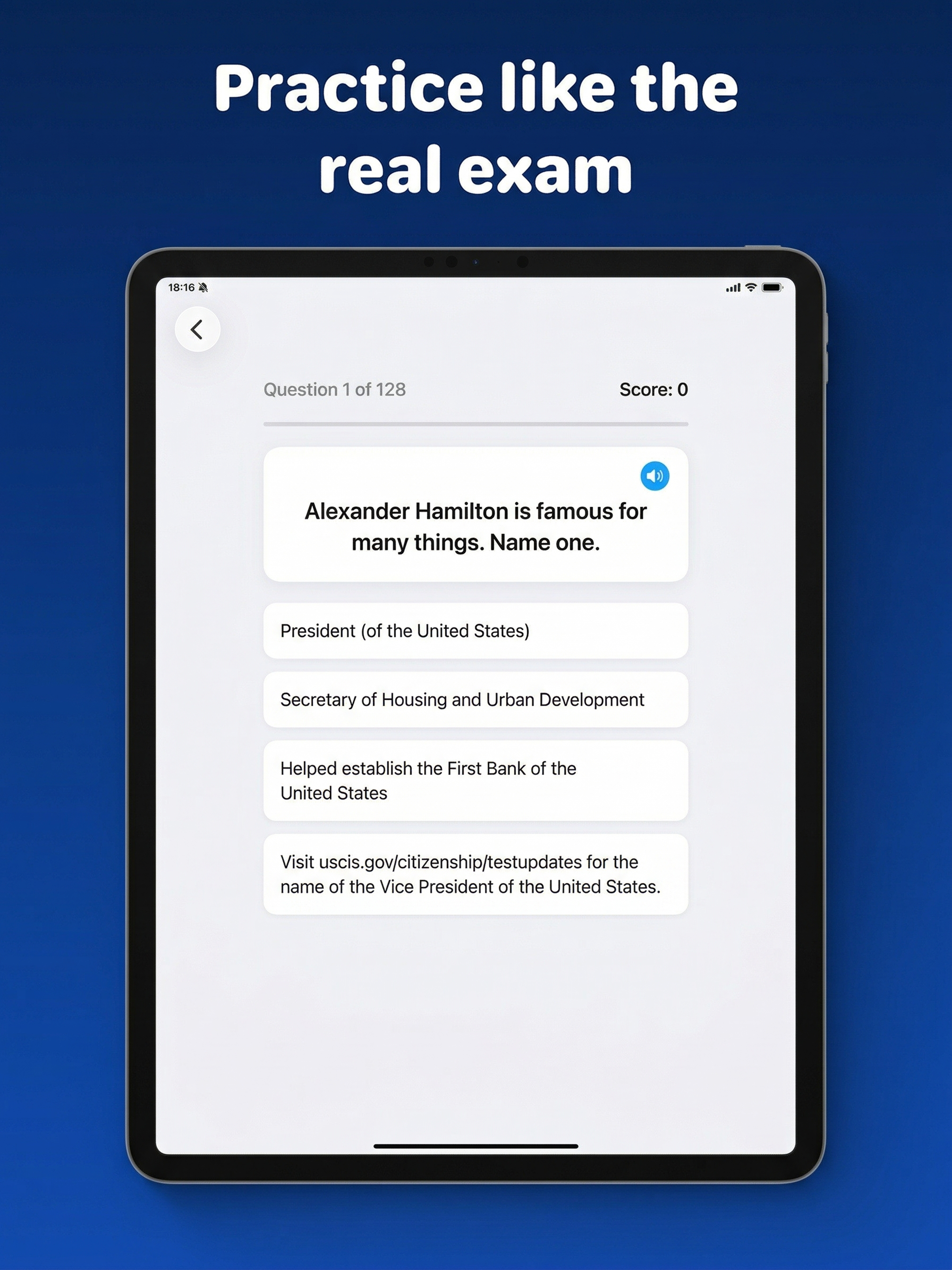 US Citizenship Test 2026 •