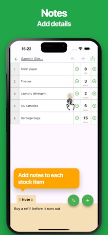 Simple Stock List iPhone screenshot