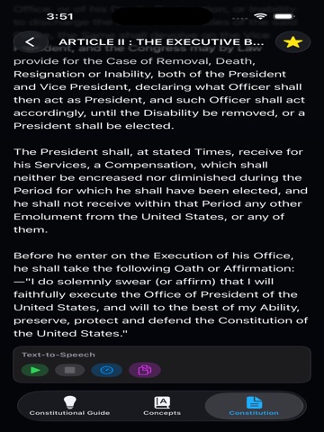 US Constitution Guide iPad screenshot