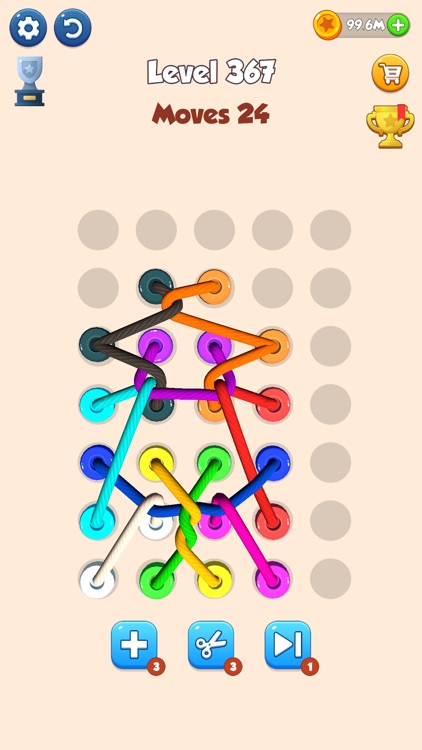 Color Tangled Rope 3D screenshot-3