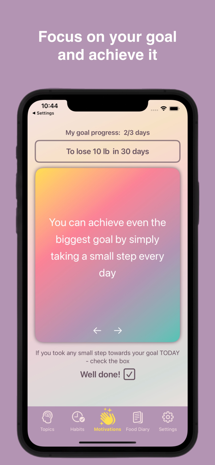 ELIXIR Motivation Weight Loss