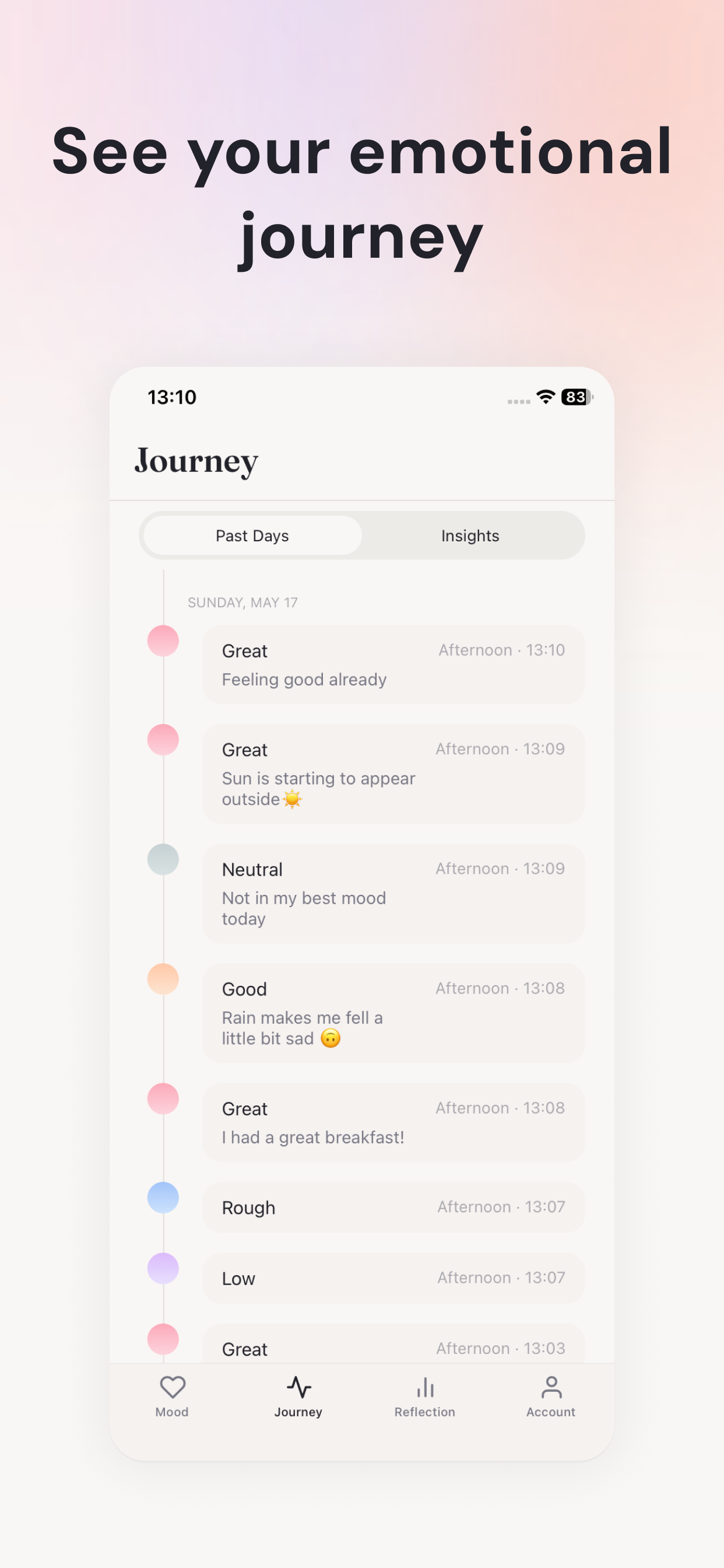 Emote Mood Journal screenshot 3