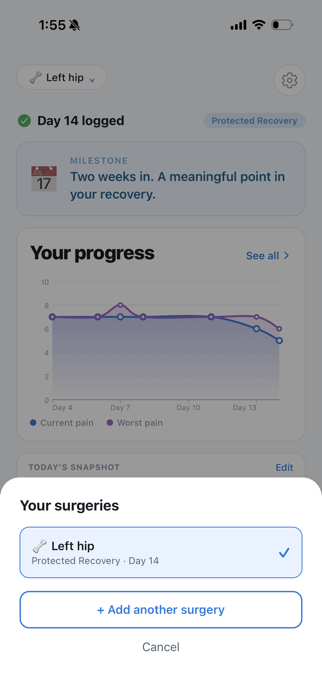 MoveAgain: Recovery Tracker Screenshot 9 of 10