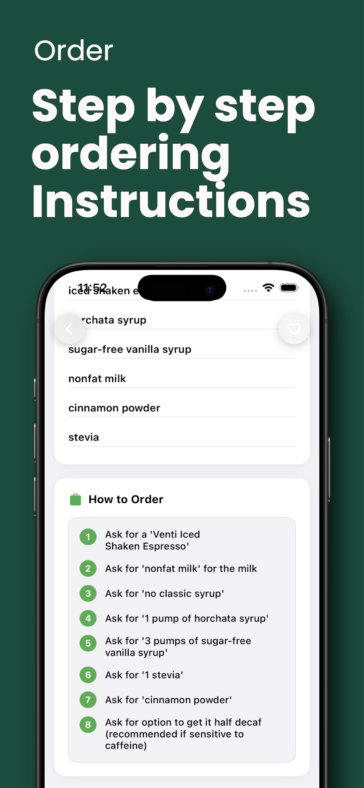 CoffeeFit - Secret Menu