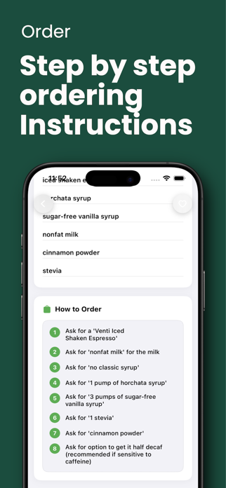 CoffeeFit - Secret Menu Screenshot 3 of 5