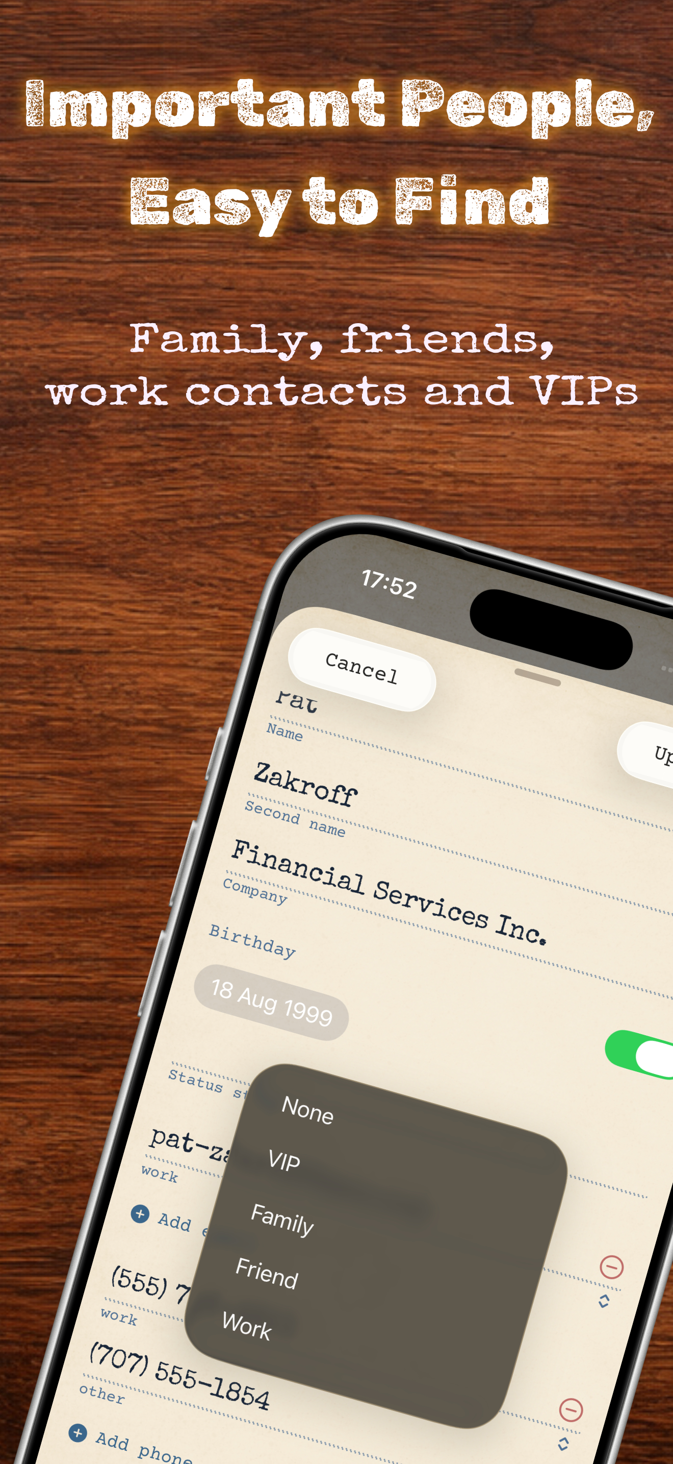 Cardfile: Address Book screenshot 3