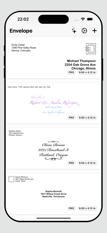 Envelope Printer Address Label iPhone screenshot