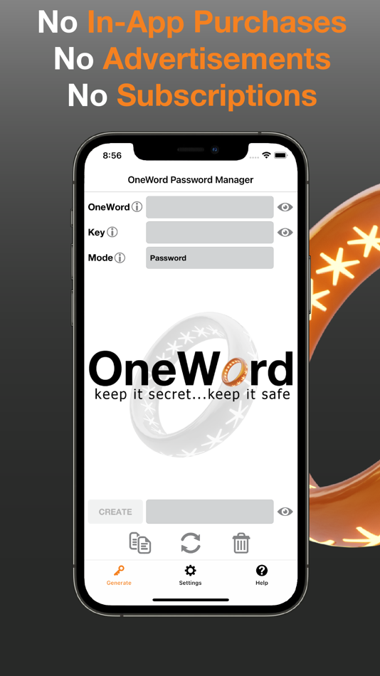 #2. OneWord Password Manager (macOS) By: Cloudland Studios
