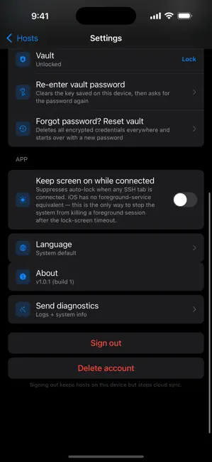 Genterminal: SSH Terminal iPhone screenshot 6