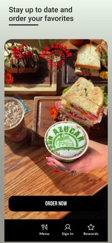 Con Azucar Cafe App Screenshot 1 of 2