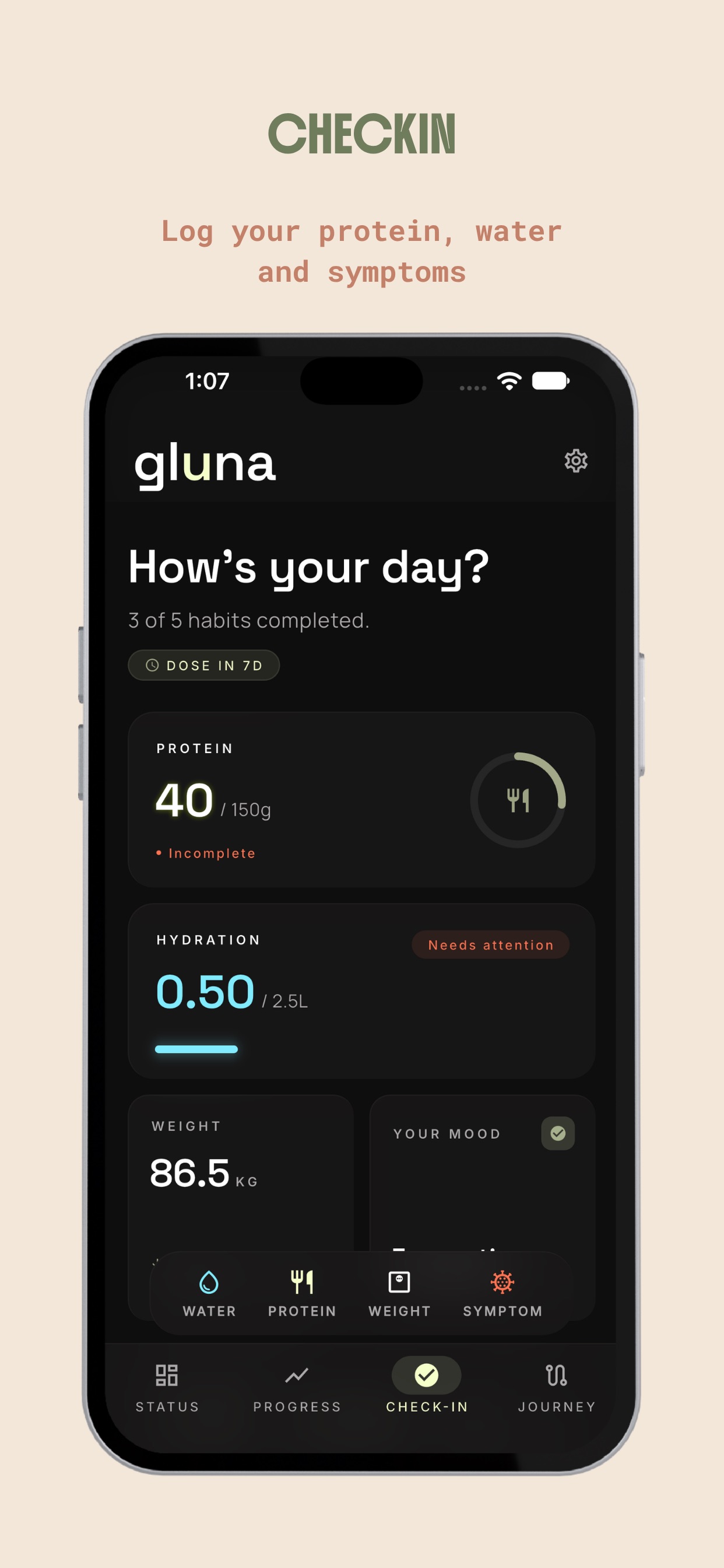 Screenshot 4 of Track My GLP-1 : Gluna