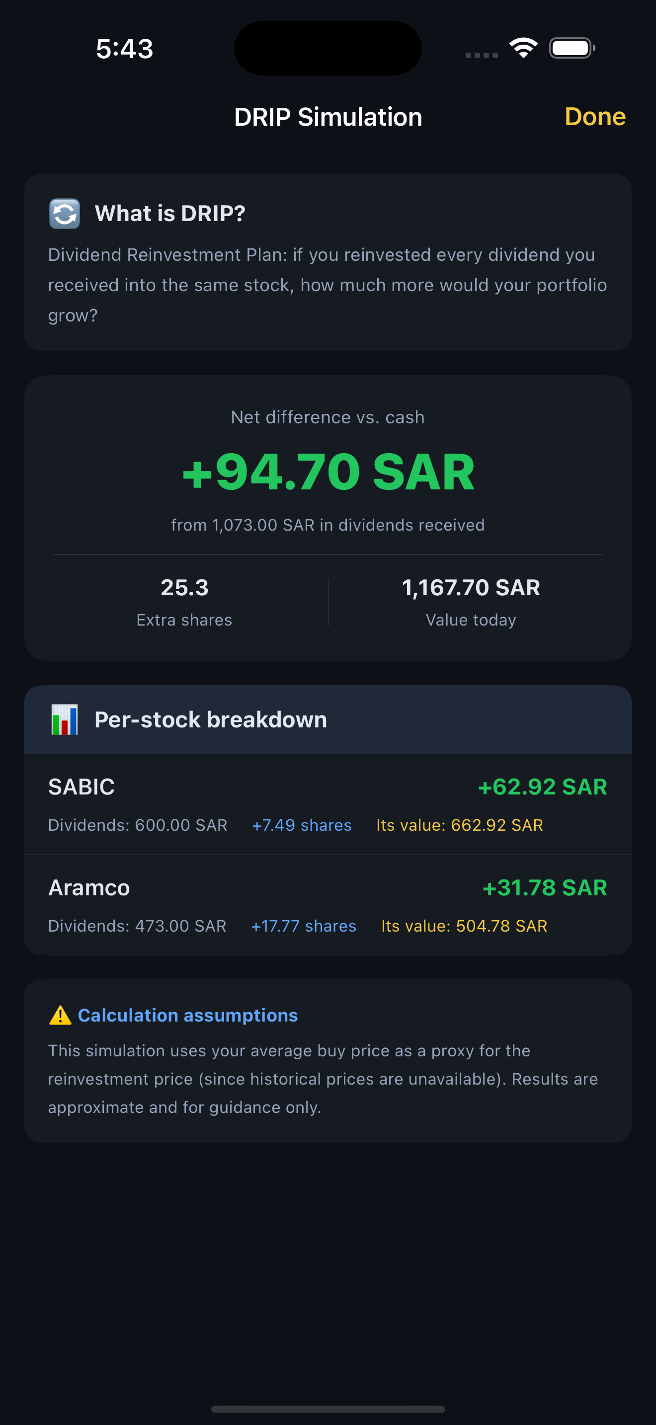Mohafaza Stock Portfolio screenshot 3