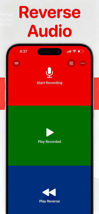 Backwards Voice Recorder Screenshot 1 of 4