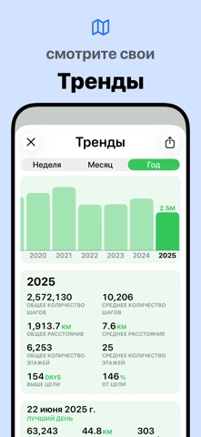 Шагомер++ — скриншот 3