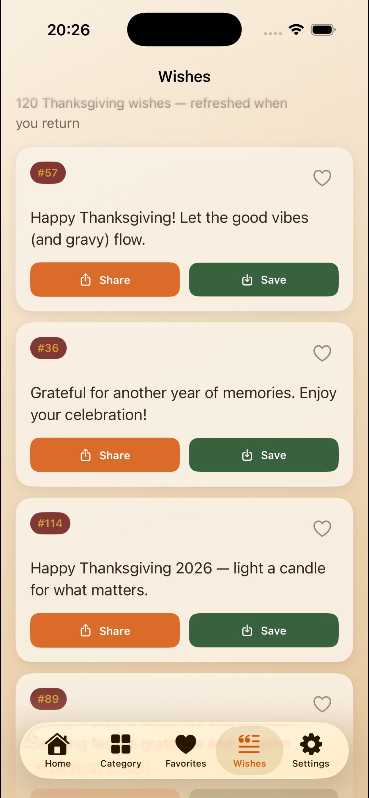 Screenshot 5 of Happy Thanksgiving 2026 Images