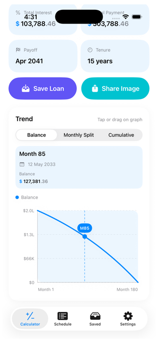 Amortization Calculator EMI Screenshot 8 of 10