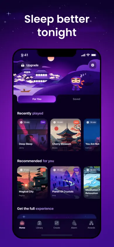 Sleep Sounds & Focus: Sleepie App Store screenshot 1