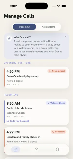 Donna: Calls for Aging Parents screenshot 2