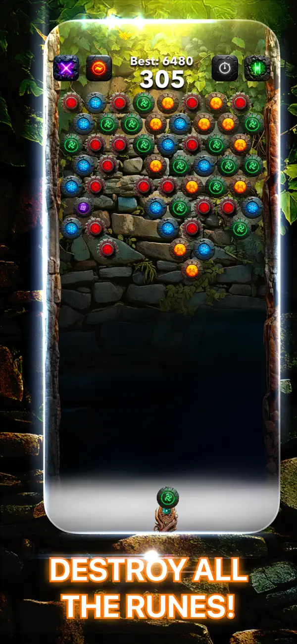 Screenshot #1 pour Bubble Runes - Combo Shoot