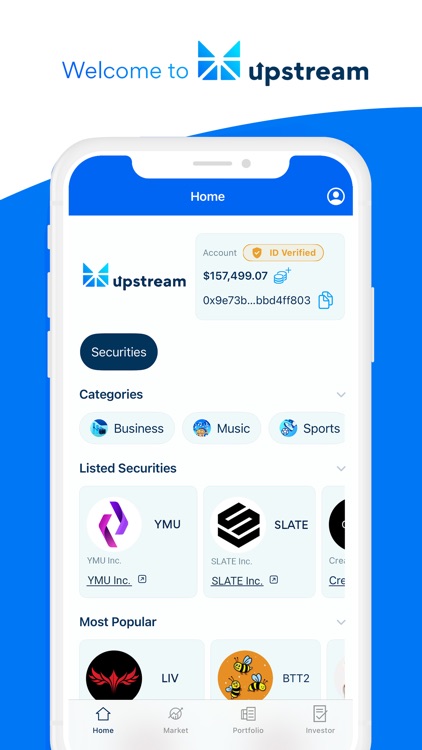 Upstream: Invest & Trade