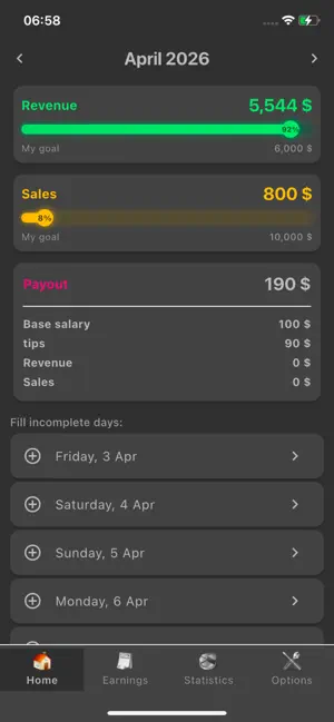 Piecework Earnings PRO screenshot 1