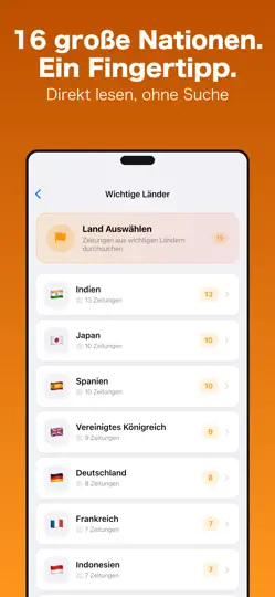 Screenshot von World News 206・Übersetzung auf dem iPhone 4