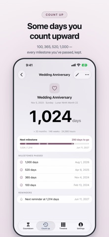 Cairn: Countdown & Days Since app screenshot 3