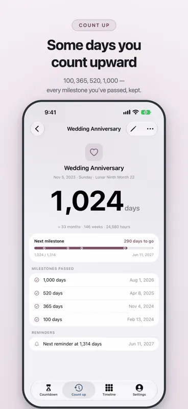 Cairn: Countdown & Days Since screenshot 3 of 6