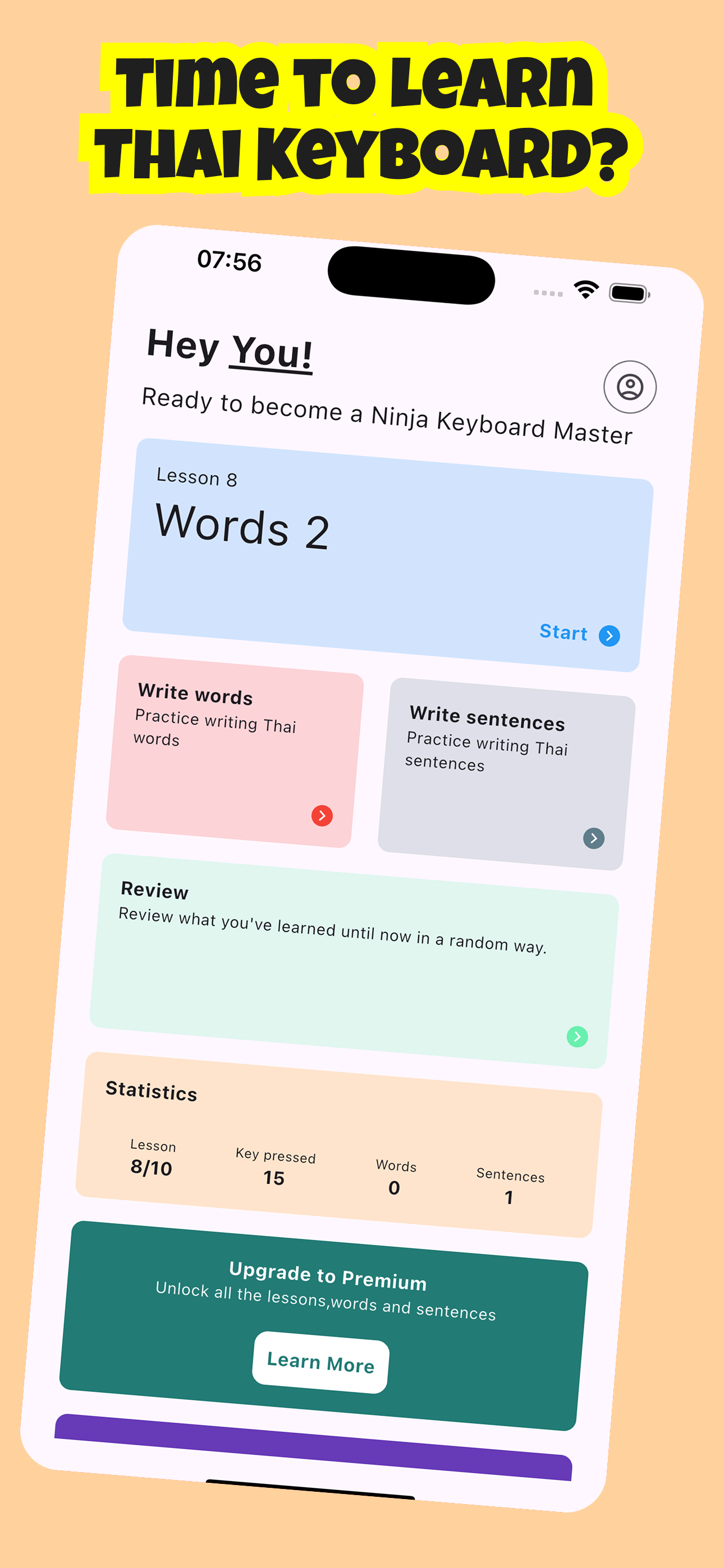 ThaiKey Learn Thai Keyboard