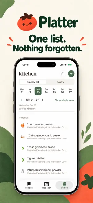 Platter: Budget Meal Planner screenshot 2