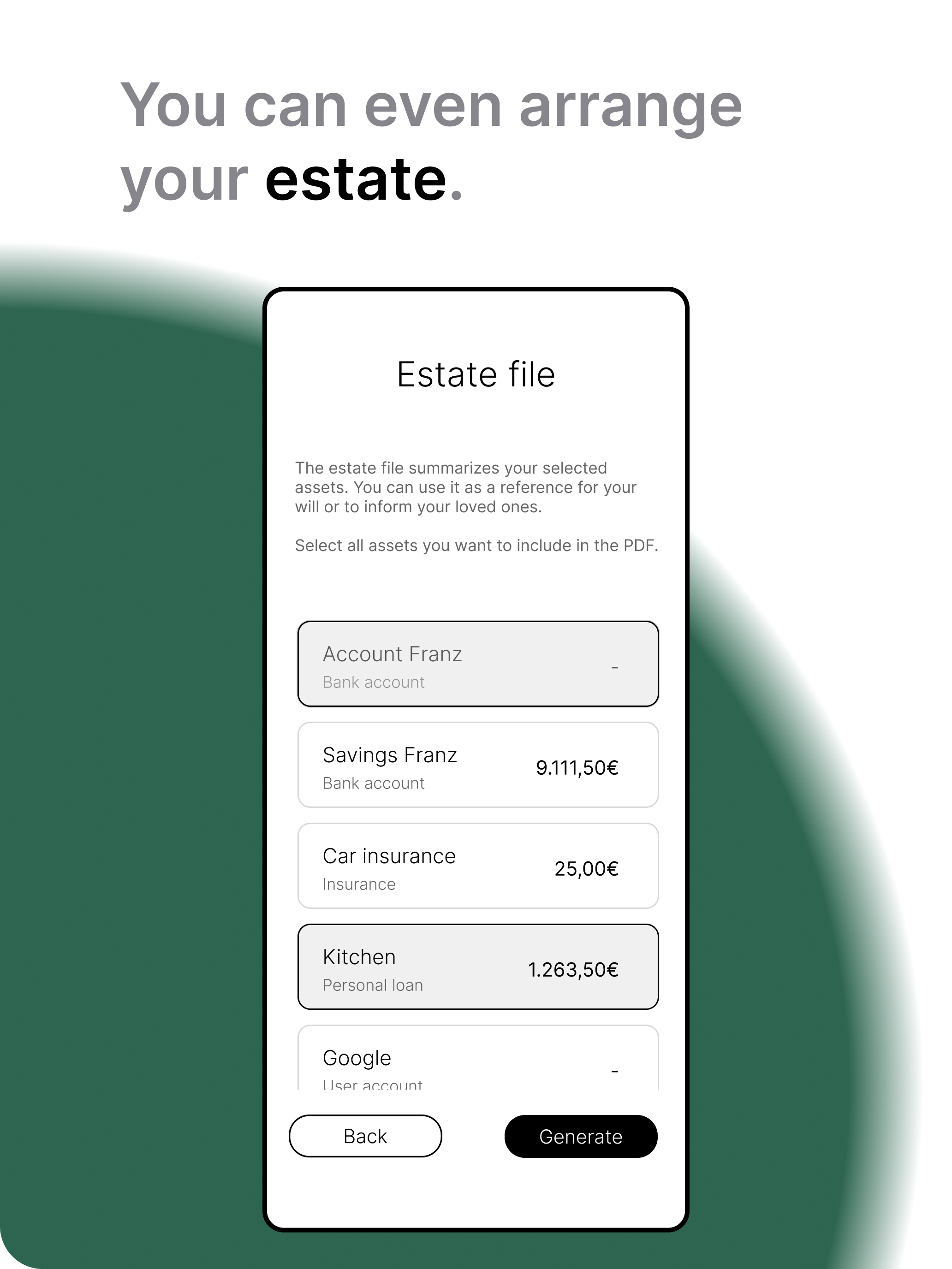 Asset Arca: Wealth Overview screenshot 12