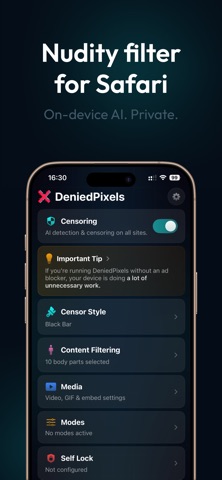 DeniedPixels iPhone screenshot