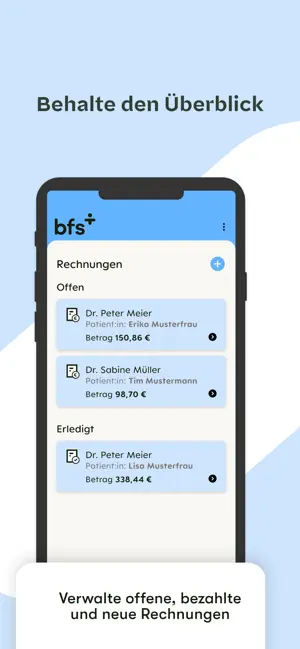 BFS health finance iPhone screenshot 2