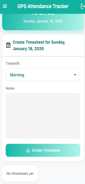 GPS Attendance tracker Screenshot 10 of 10