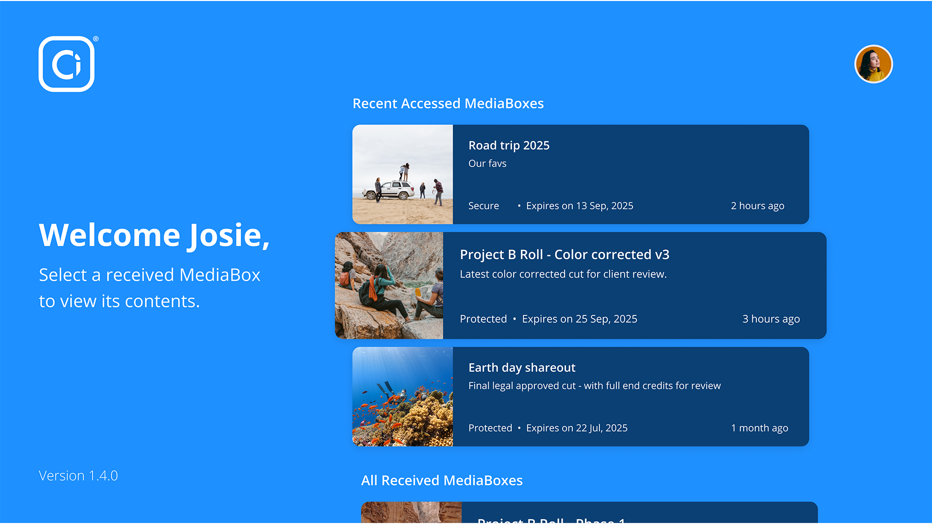 Ci: MediaBox Screener screenshot 2