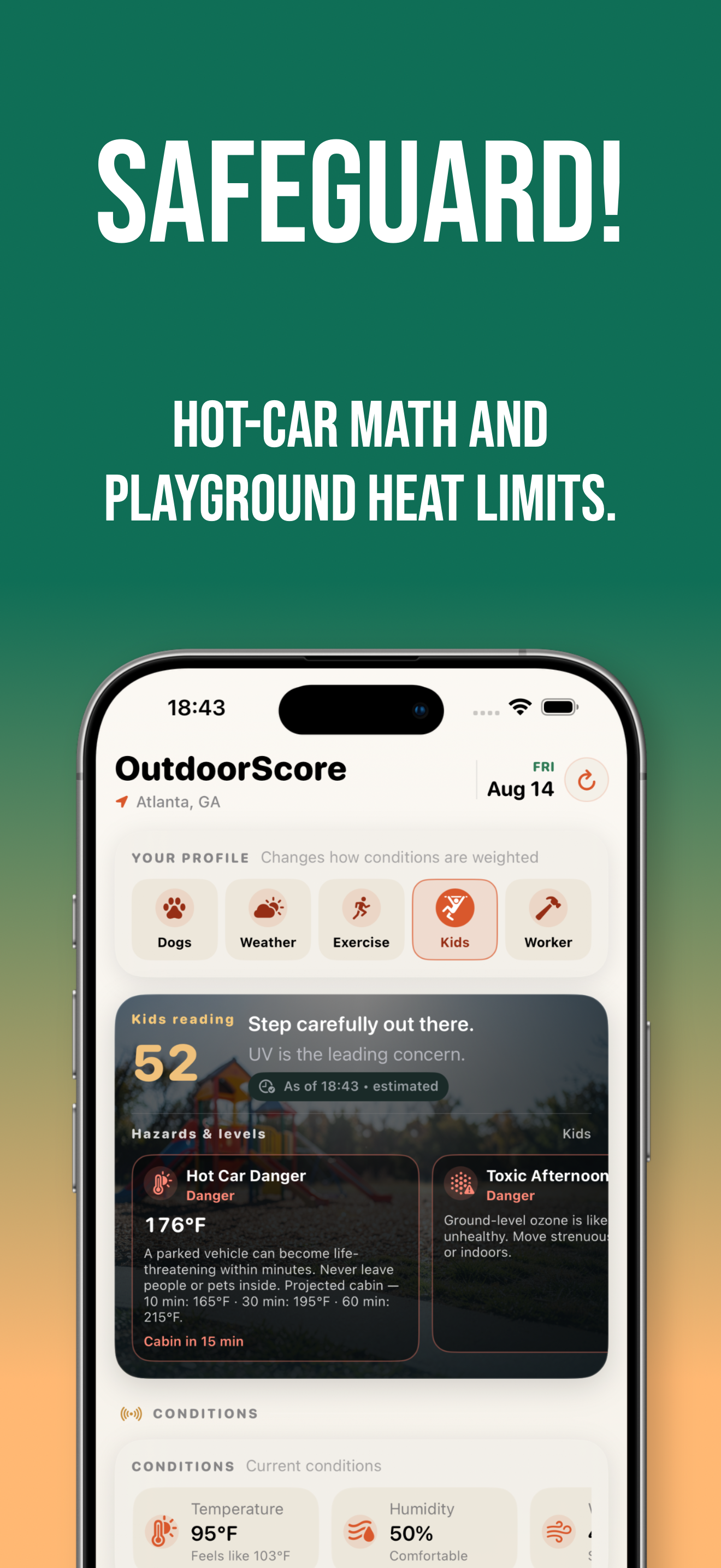 OutdoorScore: Dog Walk Safety screenshot 6